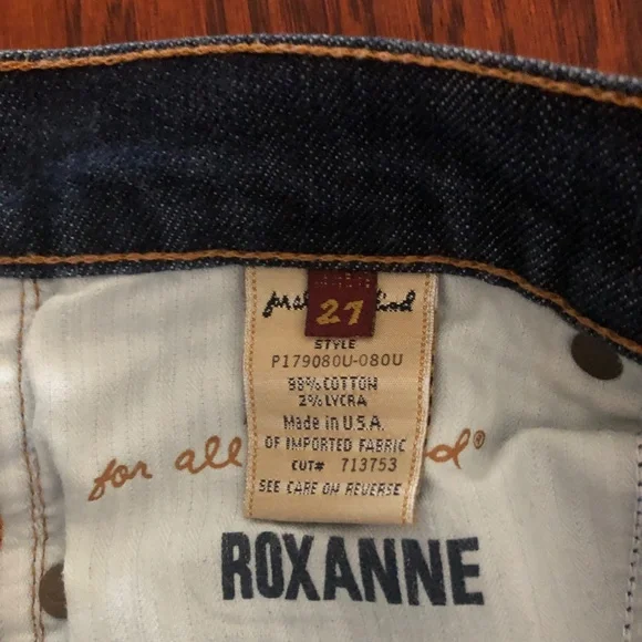 7 for All Mankind Roxanne Skinny Jean Size 27 - Picture 9 of 9